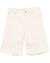 3Dici - Short En Jean À Patch Logo - Lyst