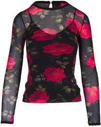 Carolina Herrera - Floral-Print Blouse - Lyst