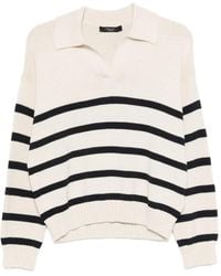 Weekend by Maxmara - Long-Sleeve Striped Sweater - Lyst