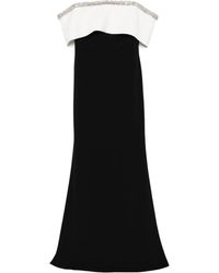 Roland Mouret - Abito Ricamato Con Spalle Scoperte - Lyst