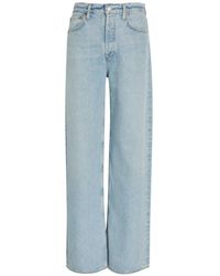 Agolde - Ren Faded Wide-Leg Jeans - Lyst