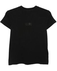 MM6 by Maison Margiela - Logo-Print Crew-Neck T-Shirt - Lyst