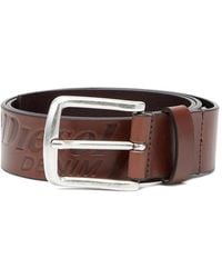 DIESEL - B-Flag-D Logo-Embossed Belt - Lyst