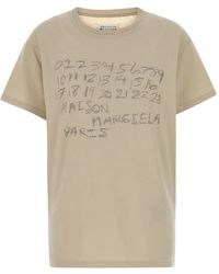 Maison Margiela - Numerical Logo-Print Crew-Neck T-Shirt - Lyst