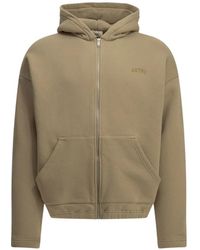 Autry - Hoodie Zippé À Logo Brodé - Lyst
