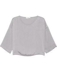 MOUTAKI - Satin T-Shirt - Lyst