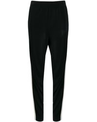 Stella McCartney Pantalon de jogging à bandes contrastantes - Noir