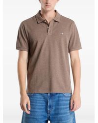 GANT - Logo-Embroidered Polo Shirt - Lyst