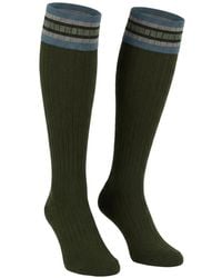 Valentino Garavani - Ribbed Striped-Trim Socks - Lyst