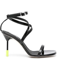 MSGM - 95Mm Leather Sandals - Lyst