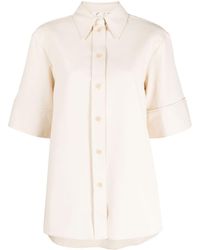 BITE STUDIOS - Stretch-cotton Short-sleeve Shirt - Lyst