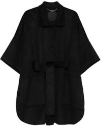 Liu Jo - Button-Up Cape Met Ceintuur - Lyst