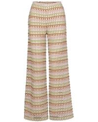 Veronica Beard - Fatima Geometric-Pattern Trousers - Lyst