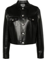 Balenciaga - Single-Breasted Leather Jacket - Lyst