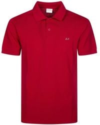 Sun 68 - Logo-Embroidery Polo Shirt - Lyst