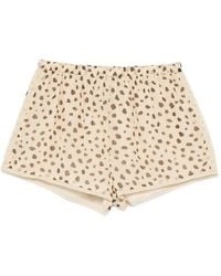 Posse - Priscilla Leopard-Print Shorts - Lyst