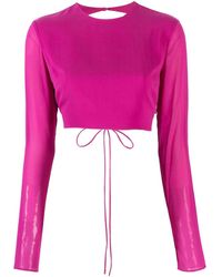 ANDAMANE - Waist Tie-Fastening Top - Lyst
