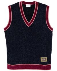 Drole de Monsieur - Horse-Patch V-Neck Vest - Lyst