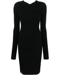 Philipp Plein - Lace-Up Detailed Midi Dress - Lyst
