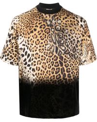 Roberto Cavalli - Leopard-print T-shirt - Lyst