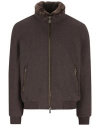 Moorer - Pocket Zip-Up Jacket - Lyst