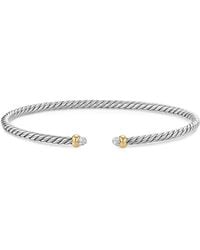 David Yurman - Micro Cable Flex Armband - Lyst