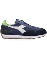 Diadora - Suede-Panelled Lace-Up Sneakers - Lyst