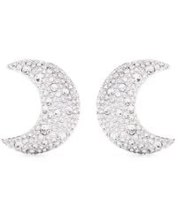 Swarovski - Luna Pavé-crystals Earrings - Lyst