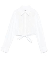 Sandro - Chemise À Fleurs Brodées - Lyst