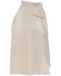 Max Mara - Fune Tie-Neck Pleated Blouse - Lyst