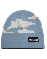 Moschino - Beanie Mit Wolken-Print - Lyst