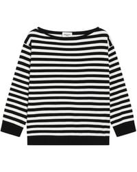 Weekend by Maxmara - Stecca Boat-Neck Stripe Sweater - Lyst