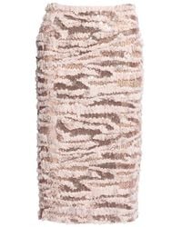 Elie Saab - Sequin-Embellished Ruffled Midi Skirt - Lyst