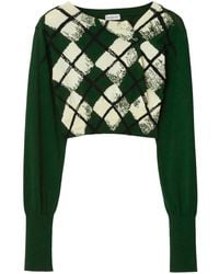 Burberry - Pullover Mit Argyle-Muster - Lyst