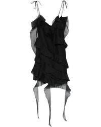 LES FILLES D'EVA - Ruffled Mini Dress - Lyst
