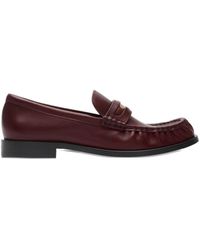 Burberry - Leather Cadet Loafers - Lyst
