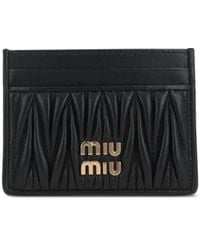 Miu Miu - Kartenetui Mit Logo - Lyst