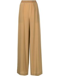 JOSEPH - Wide-leg Silk Trousers - Lyst