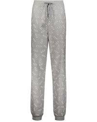 Moschino - Hose Mit Durchgehendem Logo-Print - Lyst