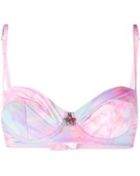 Chiara Ferragni - Eye Star-Print Bikini Top - Lyst