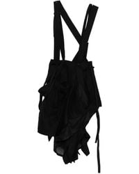 Yohji Yamamoto - Rock Im Patchwork-Look Mit Hosenträgern - Lyst
