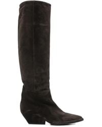 Roberto Del Carlo - Sonia Pointed-Toe Suede Boots - Lyst