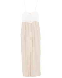 Jucca - Crochet-Knit Panelled Maxi Dress - Lyst