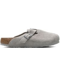 Birkenstock - Boston Soft Footbed Suede Slippers - Lyst