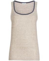 Brunello Cucinelli - Linen Tank Top - Lyst