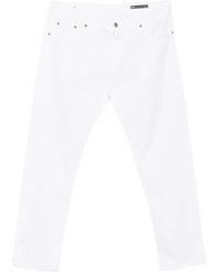 Dondup - Logo-Patch Slim-Cut Jeans - Lyst