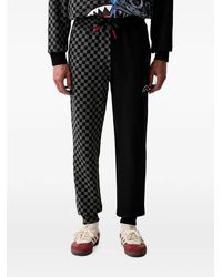 Sprayground - Check-Pattern Shark Track Pants - Lyst