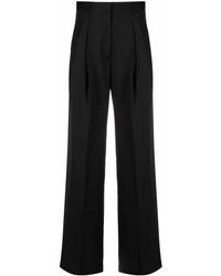 Les Hommes - High-waisted Wide-leg Trousers - Lyst