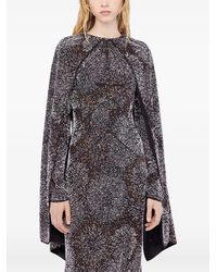 Rabanne - Crepe Dress With Pearl Embroidery - Lyst