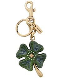 COACH - Four Leaf Clover Keyring - Lyst